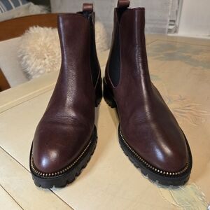 Elegant Maroon Ankle Boots